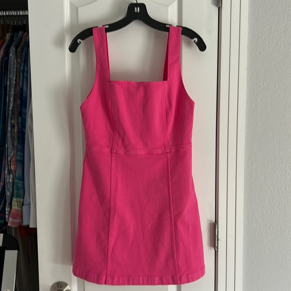 New Alice and Olivia Ramsey stretch denim dress - Picture 4 of 13